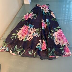 J. Eliza Dress J. Eliza Floral Crepe Halter Dress Size 8